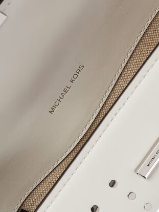 LUDLOW Mini sac bandoulière en cuir blanc optique - Sacs pour Femme