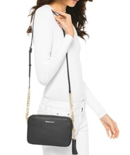 MICHAEL KORS JET SET Mini sac bandoulière en cuir noir - Sacs pour Femme - 5