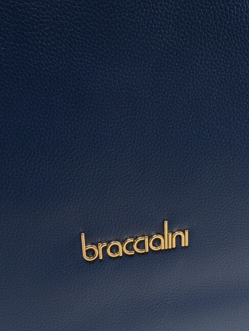 GRETA Sac à bandoulière en cuir bleu - Sacs pour Femme