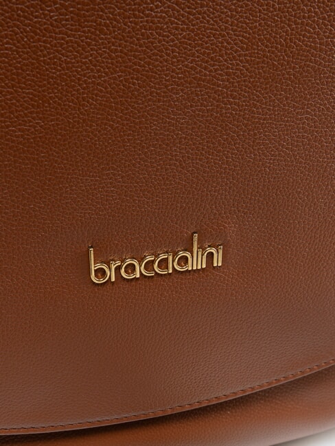 GRETA Sac en cuir avec bandoulière marron - Sacs pour Femme