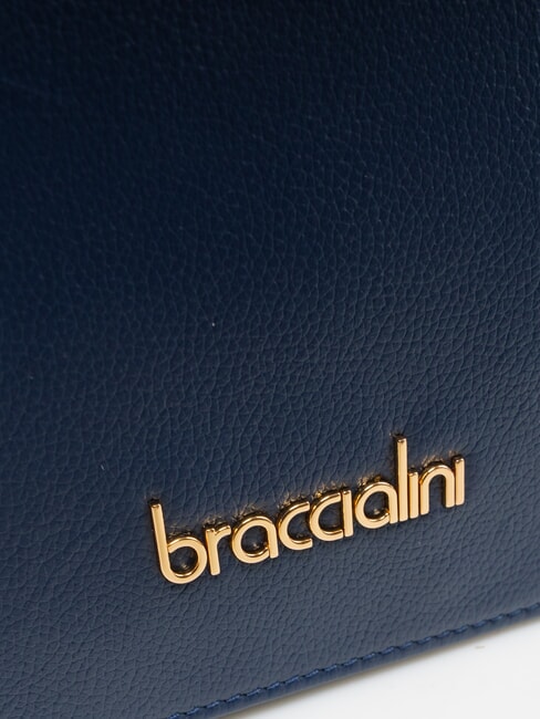 GRETA Sac à main en cuir avec bandoulière bleu - Sacs pour Femme