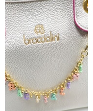 BRACCIALINI BETH Sac moyen avec pochette amovible argent - Sacs pour Femme - 4