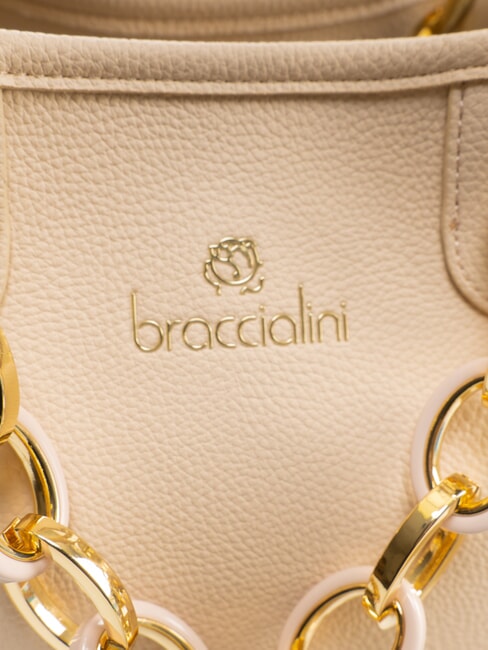 BETH Sac &agrave; main moyen avec pochette beige - Sacs pour Femme