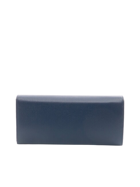 BASIC Portefeuille continental en cuir bleu - Portefeuilles Femme