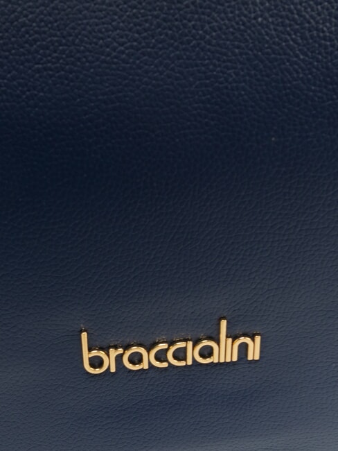 GRETA Sac à bandoulière en cuir bleu - Sacs pour Femme