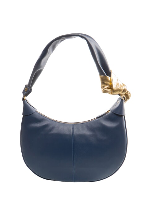 GRETA Sac à bandoulière en cuir bleu - Sacs pour Femme
