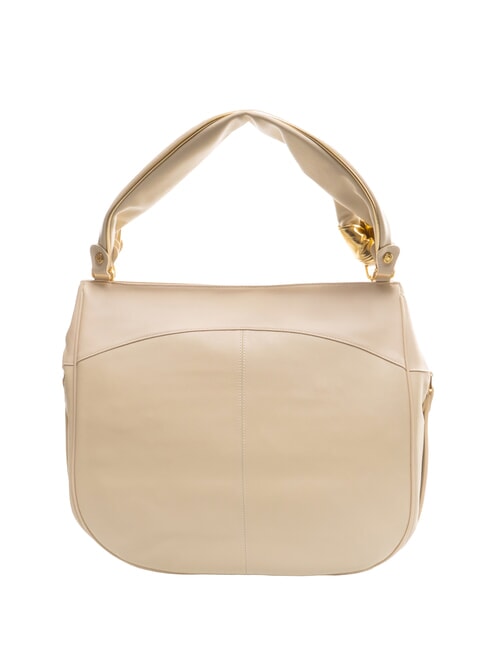 GRETA Sac à bandoulière en cuir beige - Sacs pour Femme