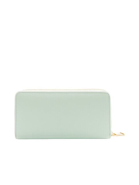 BASIC Portefeuille en cuir zipp&eacute; c&eacute;leste - Portefeuilles Femme