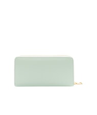 BRACCIALINI BASIC Portefeuille en cuir zipp&eacute; c&eacute;leste - Portefeuilles Femme - 3