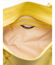 BRACCIALINI SOFIA Sac à main en cuir avec petites fleurs jaune - Sacs pour Femme - 6