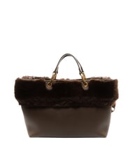 BRACCIALINI BETH FUR Sac &agrave; main avec pochette marron - Sacs pour Femme - 4