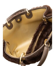 BRACCIALINI BETH FUR Sac &agrave; main avec pochette marron - Sacs pour Femme - 5