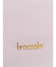 BRACCIALINI NORA Sac à main en cuir martelé lilas - Sacs pour Femme - 3