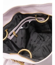 BRACCIALINI NORA Sac à main en cuir martelé lilas - Sacs pour Femme - 5