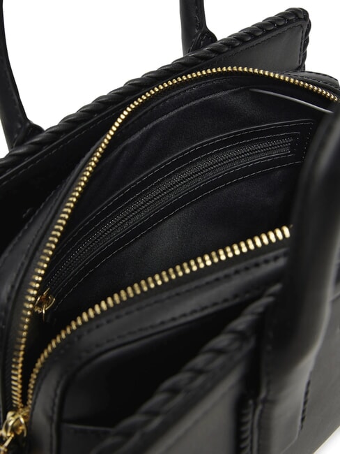 LAILA Sac à main en cuir avec bandoulière noir - Sacs pour Femme