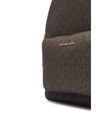 MICHAEL KORS TANNER Sac à dos imprimé du logo sur toute la surface brn/gland - Sacs pour Femme - 4