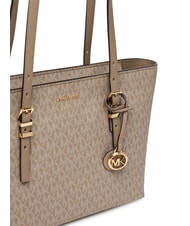 MICHAEL KORS QUINN Sac de courses imprimé avec logo intégral bouleau - Sacs pour Femme - 4