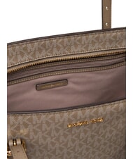 MICHAEL KORS QUINN Sac de courses imprimé avec logo intégral bouleau - Sacs pour Femme - 5