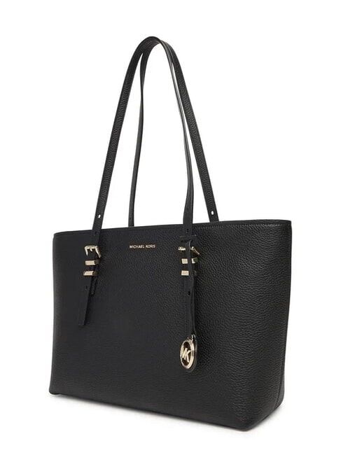 QUINN Sac cabas moyen en cuir noir - Sacs pour Femme