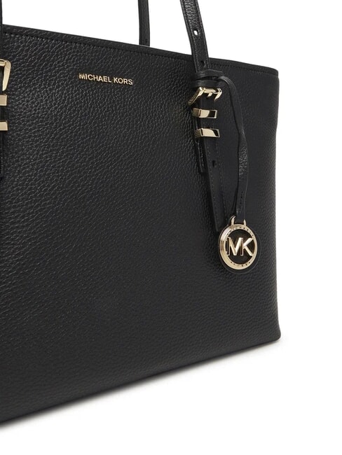 QUINN Sac cabas moyen en cuir noir - Sacs pour Femme