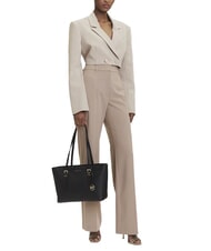 MICHAEL KORS QUINN Sac cabas moyen en cuir noir - Sacs pour Femme - 6