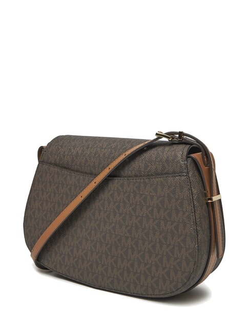 LYDIA Sac bandoulière à rabat brn/gland - Sacs pour Femme