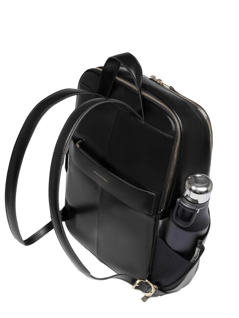 BLUE SQUARE  Sac à dos pour ordinateur portable 14 pouces, en cuir Noir - Sacs à dos pour ordinateur portable