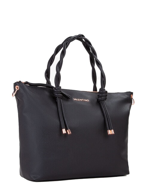 SCARLETT RE Sac bandoulière avec anses tressées noir - Sacs pour Femme