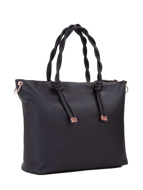 SCARLETT RE Sac bandoulière avec anses tressées noir - Sacs pour Femme