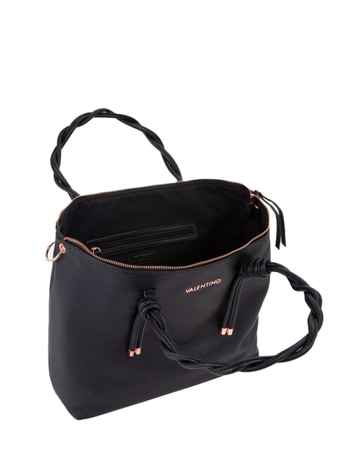 SCARLETT RE Sac bandoulière avec anses tressées noir - Sacs pour Femme