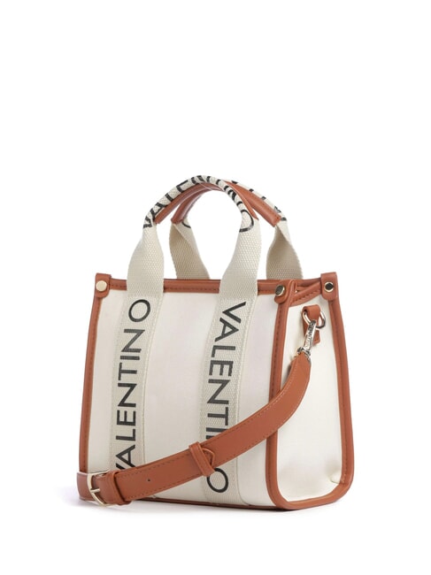 CANDLE Petit sac à main en toile naturel/cuir - Sacs pour Femme