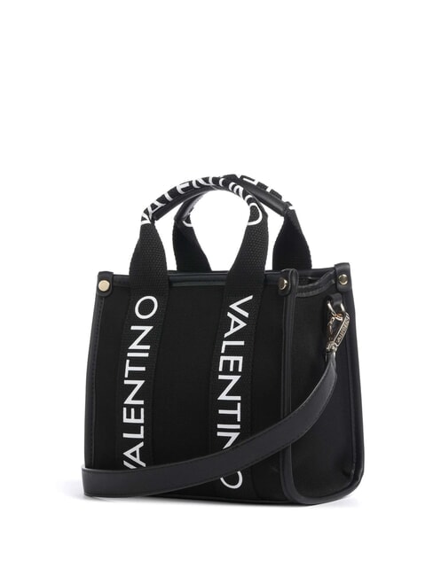 CANDLE Petit sac &agrave; main en toile noir - Sacs pour Femme