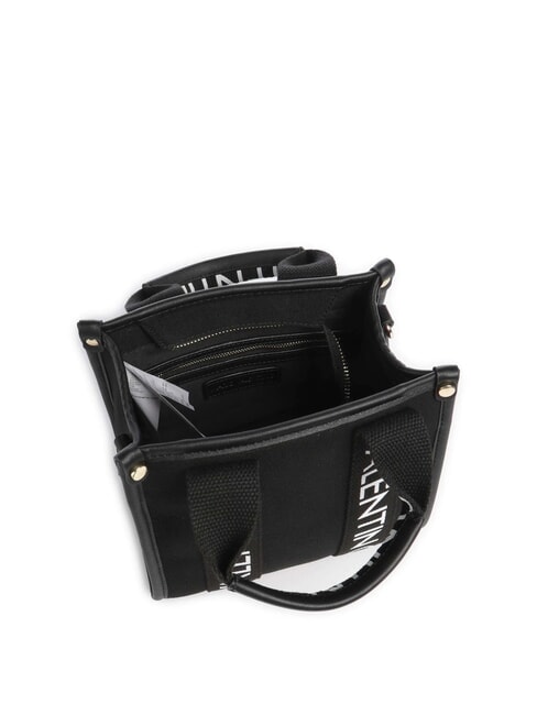 CANDLE Petit sac &agrave; main en toile noir - Sacs pour Femme