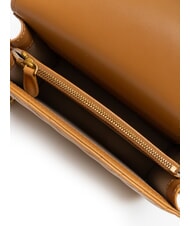 PINKO LOVE CLICK MINI Sac en cuir nappa matelassé nougat-or antique - Sacs pour Femme - 5