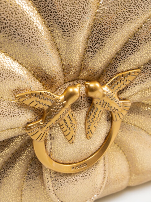 LOVE PUFF CLASSIC Grand sac convertible or/sable-or antique - Sacs pour Femme