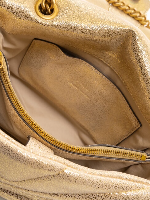 LOVE PUFF CLASSIC Grand sac convertible or/sable-or antique - Sacs pour Femme