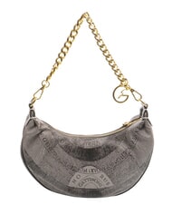 GATTINONI PLANETARIUM Sac hobo Crescent avec bandoulière monochrome gris clair/noir - Sacs pour Femme - 4