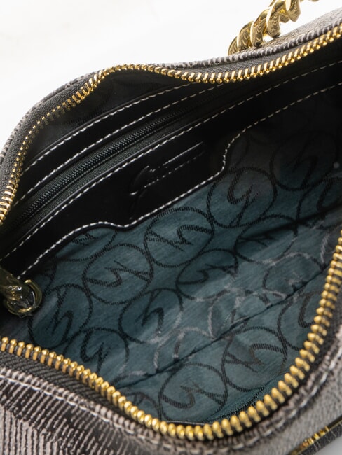 PLANETARIUM Sac hobo Crescent avec bandoulière monochrome gris clair/noir - Sacs pour Femme