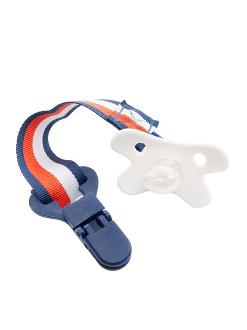 TH Lot de 2 sucettes + cha&icirc;nette blanc - Barboteuses et tenues pour b&eacute;b&eacute;