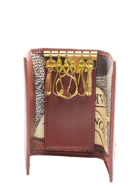 PLANETARIUM &Eacute;tui &agrave; cl&eacute;s imprim&eacute; bordeaux/plan&eacute;tarium - Porte-cl&eacute;s