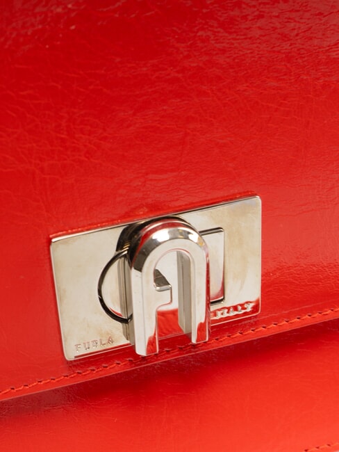 1927 Sac bandoulière en cuir Feu - Sacs pour Femme