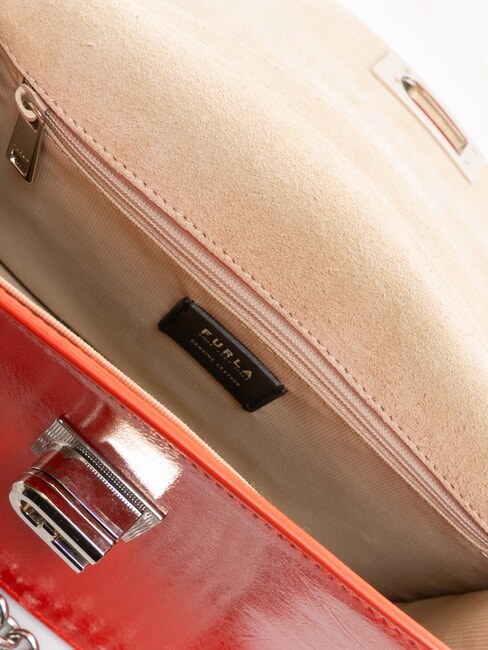 1927 Sac bandoulière en cuir Feu - Sacs pour Femme