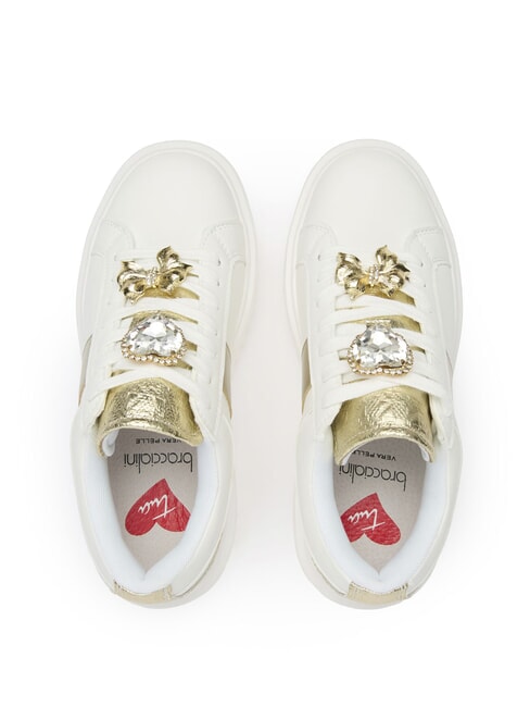 TUA Baskets Jewel blanc/or - Chaussures Femme