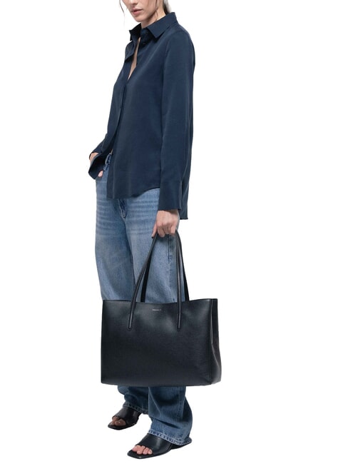 SWAP Sac à bandoulière en cuir Noir - Sacs pour Femme