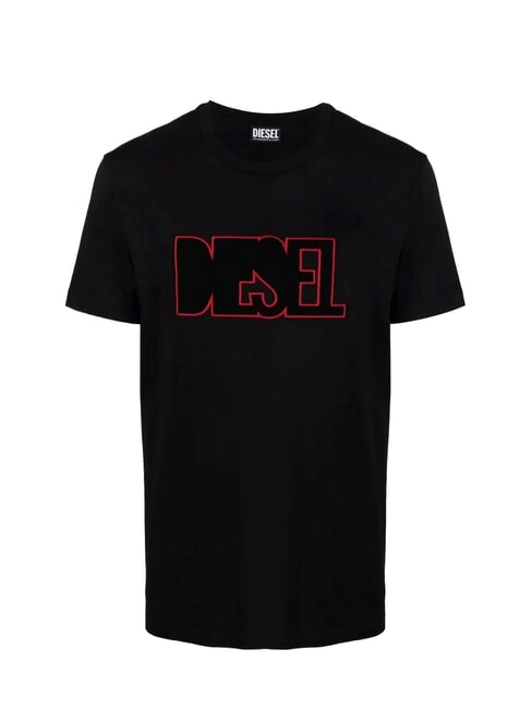 T-DIEGOR T-shirt en coton noir - T-shirt