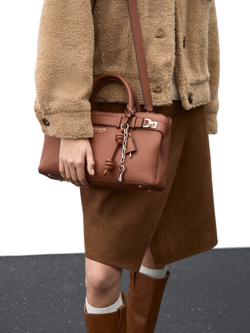 GREGORIA Sac à main moyen avec bandoulière COGNAC - Sacs pour Femme