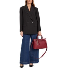 GUESS GREGORIA Grand sac à main avec bandoulière ROUGE - Sacs pour Femme - 4