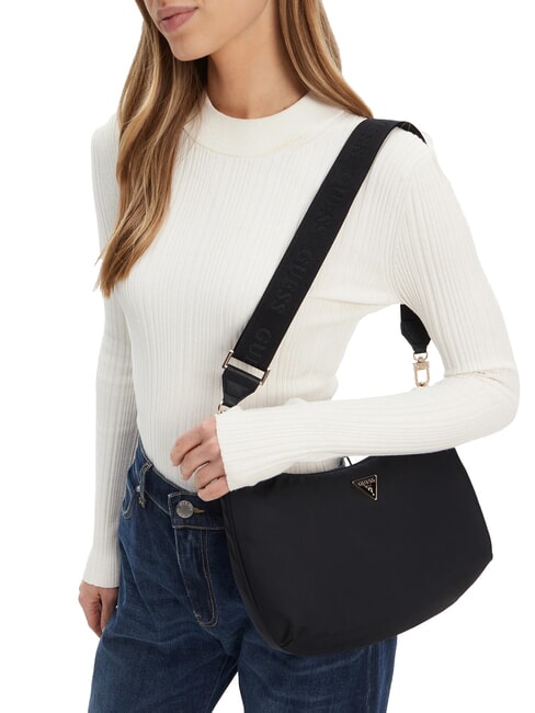 ECO GEMMA Sac bandoulière en nylon NOIR - Sacs pour Femme