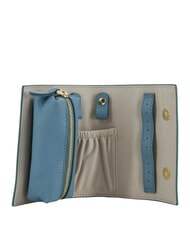 COCCINELLE JEWELRY BOX pochette &agrave; bijoux en cuir bleu arctique - Pochettes & Trousses - 2