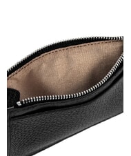 GIANNI CHIARINI GRAIN Portefeuille plat en cuir avec zip Noir - Portefeuilles Femme - 5